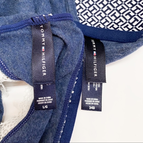 Tommy Hilfiger Longline Bra/Panty Set Heather Blue - Picture 15 of 15